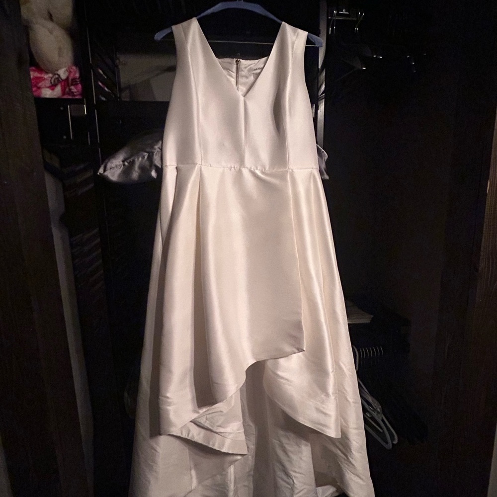 Calvin Klein White V-Neck Dress
